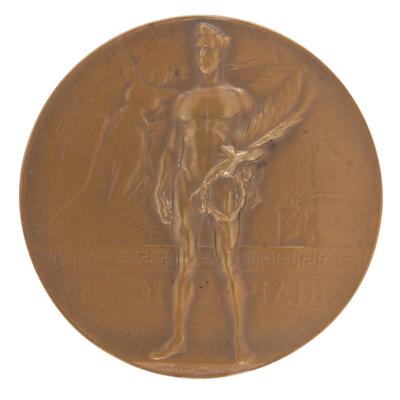 Lot #3063 Antwerp 1920 Olympics Bronze Winner's