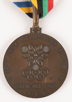 Lot #3086 Grenoble 1968 Winter Olympics Bronze Winner's Medal for Ice Hockey - Image 3