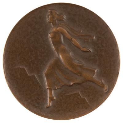 Lot #3134 St. Moritz 1948 Winter Olympics Bronze