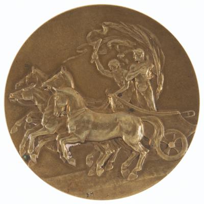 Lot #3124 London 1908 Olympics Gilt Bronze