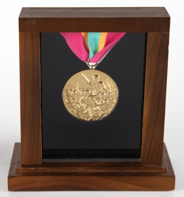 Lot #3094 Los Angeles 1984 Summer Olympics Sample Gold Winner's Medal - Image 2