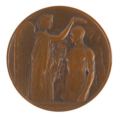 Lot #3127 Paris 1924 Summer Olympics Participation Medal and Diploma - Image 2