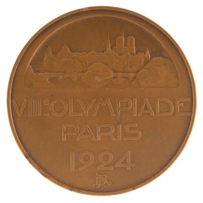 Lot #3128 Paris 1924 Summer Olympics Bronze Participation Medal - Image 2