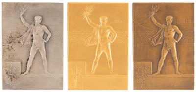 Lot #3321 French Physical Education Awards: (3)