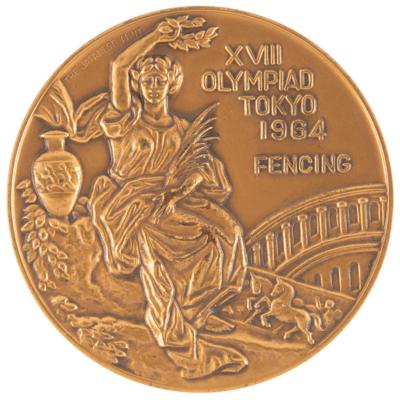 Lot #3084 Tokyo 1964 Summer Olympics Collection of (3) Winner's Medals: Gold, Silver, and Bronze - Image 6