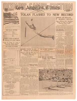 Lot #3333 Los Angeles 1932 Summer Olympics: Collection of (8) Los Angeles Times Newspaper 'Olympic Games' Sections - Image 4