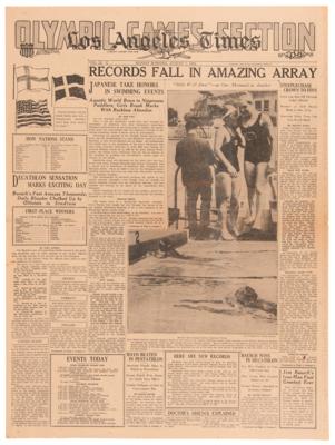 Lot #3333 Los Angeles 1932 Summer Olympics: Collection of (8) Los Angeles Times Newspaper 'Olympic Games' Sections - Image 6