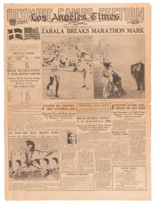 Lot #3333 Los Angeles 1932 Summer Olympics: Collection of (8) Los Angeles Times Newspaper 'Olympic Games' Sections - Image 7