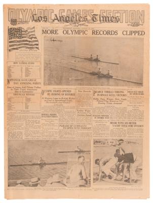 Lot #3333 Los Angeles 1932 Summer Olympics: Collection of (8) Los Angeles Times Newspaper 'Olympic Games' Sections - Image 9