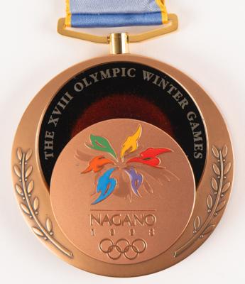 Lot #3099 Nagano 1998 Winter Olympics Bronze Winner's Medal for Ski Jumping - Image 3