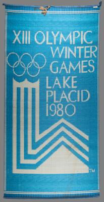 Lot #3365 Lake Placid 1980 Winter Olympics Hockey Arena Banner - Image 1