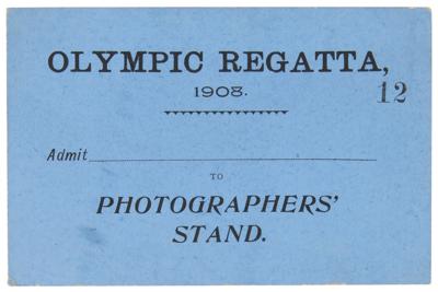 Lot #3295 London 1908 Olympics 'Photographers'