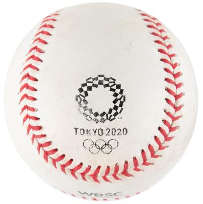 Lot #3384 Tokyo 2020 Summer Olympics Game-Used Baseball - Image 1