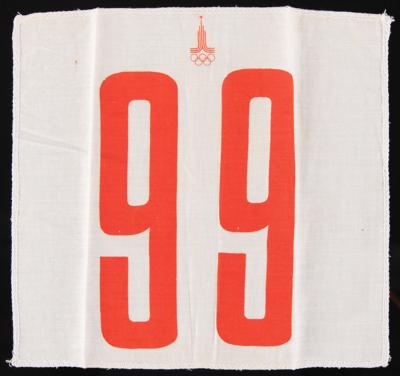 Lot #3366 Moscow 1980 Summer Olympics Athlete's Bib - Image 1