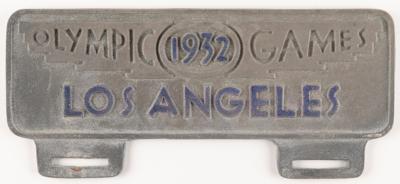 Lot #3336 Los Angeles 1932 Summer Olympics License Plate Topper - Image 1