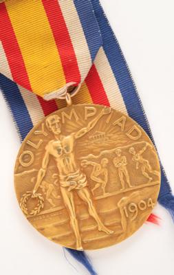 Lot #3055 St. Louis 1904 Olympics Gold Winner's