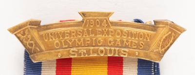 Lot #3055 St. Louis 1904 Olympics Gold Winner's Medal with Case for Men's 110m Hurdles - Image 5