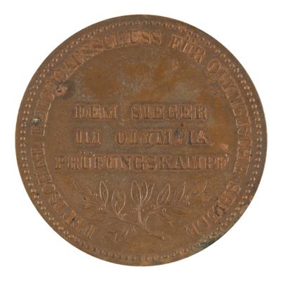 Lot #3061 Berlin 1916 Olympic Trials Bronze Winner's Medal [Canceled Games] - Image 2