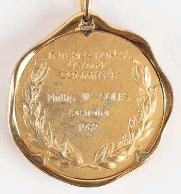 Lot #3196 Official IOC Honorary Medal - From the Collection of IOC Member Phillip W. Coles - Image 4