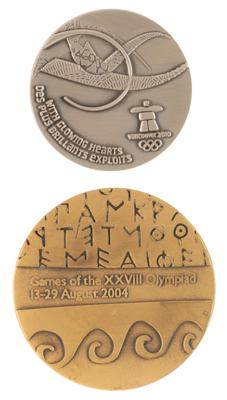 Lot #3163 Athens 2004 and Vancouver 2010 Olympics Participation Medals - From the Collection of IOC Member Phillip W. Coles - Image 2