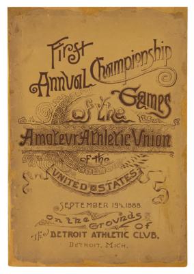 Lot #3276 AAU 1888 'First Annual Championship