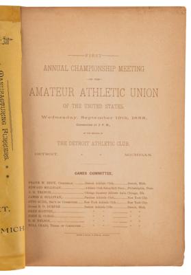 Lot #3276 AAU 1888 'First Annual Championship Games' Program - Image 2