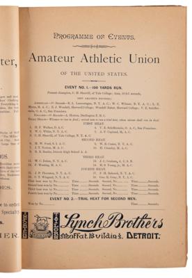 Lot #3276 AAU 1888 'First Annual Championship Games' Program - Image 3