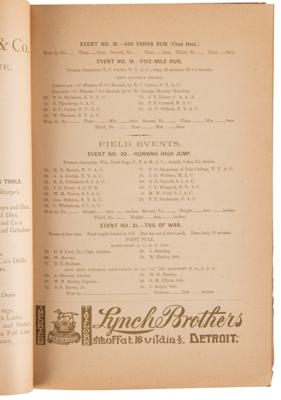 Lot #3276 AAU 1888 'First Annual Championship Games' Program - Image 4