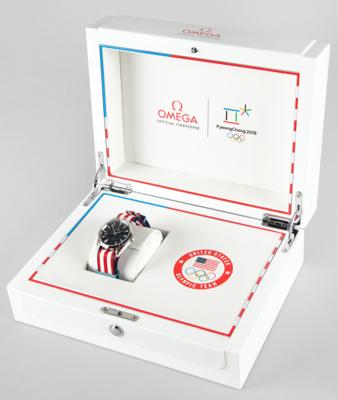 Lot #3383 PyeongChang 2018 Winter Olympics Omega Seamaster Aqua Terra Watch - Awarded Exclusively to Team USA Medalists - Image 1