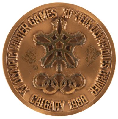 Lot #3155 Calgary 1988 Winter Olympics Bronze Participation Medal - Image 2