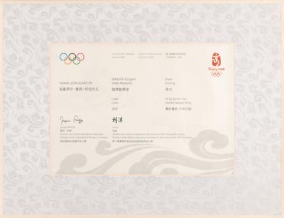 Lot #3192 Beijing 2008 Summer Olympics Silver Medal Winner's Diploma for Boxing - Image 1