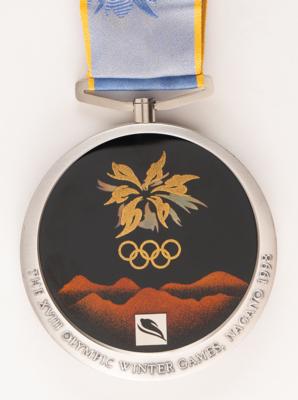 Lot #3101 Nagano 1998 Winter Olympics Silver Winner's Medal for Ski Jumping - Image 4