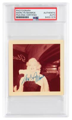 Lot #765 Marilyn Monroe Signed Candid Photograph