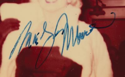 Lot #765 Marilyn Monroe Signed Candid Photograph at Gladstone Hotel in New York City, 1955 - Image 2