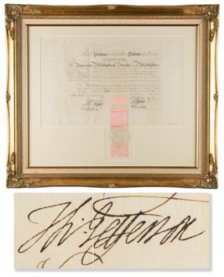 Lot #11 Thomas Jefferson Signed American