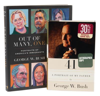 Lot #121 George W. Bush (2) Signed Books - 41 and Out of Many, One - Image 1