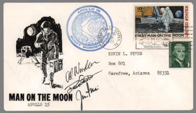 Lot #561 Apollo 15 Crew-Signed Launch Day Cover, with (15) Astronaut Autographs - Image 2