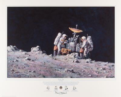 Lot #567 Alan Bean Signed Lithograph: 'On the Rim'