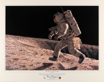 Lot #568 Alan Bean Signed Lithograph: 'Fast Times