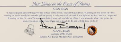 Lot #568 Alan Bean Signed Lithograph: 'Fast Times on The Ocean of Storms' (Ltd. Ed. #57/100) - Image 2