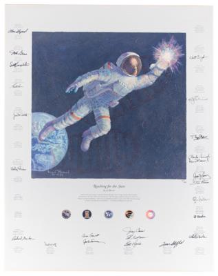 Lot #565 Astronauts (24) Multi-Signed Canvas