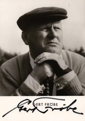 Lot #803 Gert Frobe Signed Photograph - Image 1