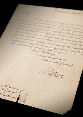 Lot #8 Thomas Jefferson Historic Letter Signed as