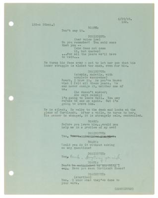 Lot #627 Ayn Rand Hand-Annotated Pages (3) from Her Screenplay for 'The Fountainhead' - Image 4