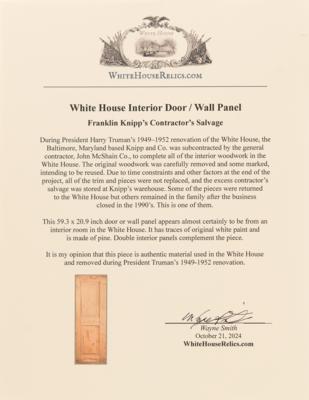 Lot #95 White House Interior Door/Wall Panel - Image 3