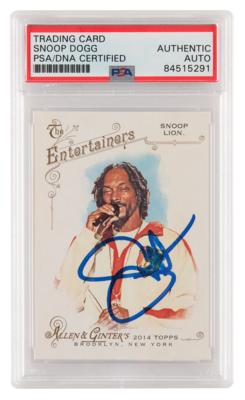 Lot #748 Snoop Dogg Signed Trading Card - Image 1