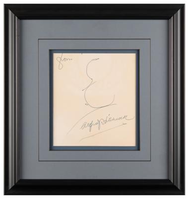 Lot #761 Alfred Hitchcock Signed Self-Portrait Sketch - Image 2