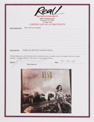 Lot #731 Rush Signed 1980 Permanent Waves World Tour Program - Image 5