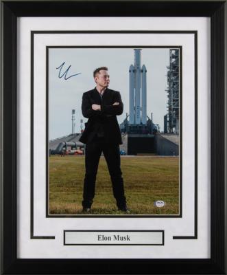 Lot #345 Elon Musk Signed Photograph