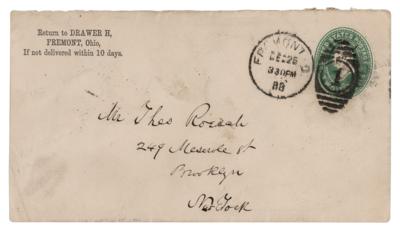 Lot #45 Rutherford B. Hayes Autograph Letter Signed, Denying Interest in a Cabinet Position Under Harrison - Image 2